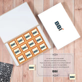 Corporate Gifts - 12 Chocolate Box - Wrapped Chocolates (Only Design)