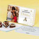 Anniversary gifts for girlfriend with custom photo and name from ChocoCraft