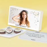 Chocolate Box for birthday surprise delivery with personalized photo and name