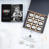 chocolate box birthday announcement invitation