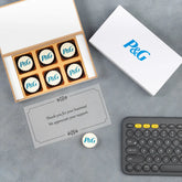 Corporate chocolate gift boxes 6 piece chocolate box by ChocoCraft