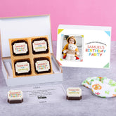 Custom birthday favors with chocolate gift box