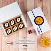 6 Chocolate Corporate Diwali Gift Box with Logo Printing