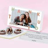 Personalized thank you notes with custom photo and name from ChocoCraft