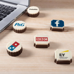 Premium corporate gifts with logo chocolates by ChocoCraft