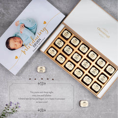 Birth Announcement Gifts - 18 Chocolate Box (Only Design)