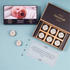 Birth Announcement Gifts - 6 Chocolate Box (Only Design)
