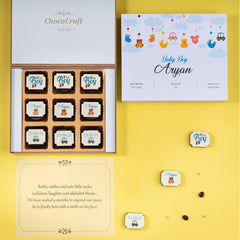 Share your baby’s first smile with chocolates by ChocoCraft.