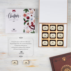 Impress stakeholders with elegant chocolate branding.