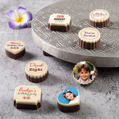 Birthday Invitations - 18 Chocolate Box (Minimum 20 Boxes)