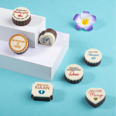 Announcing our little star with personalized chocolates!