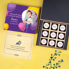 Personalized chocolates by ChocoCraft – memorable birthday favors.