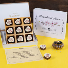 Make your wedding special with ChocoCraft’s custom chocolates.