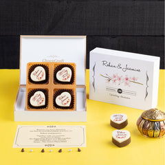 Make your wedding invites unforgettable with ChocoCraft chocolates.