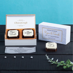 ChocoCraft wedding invites – a taste of elegance.