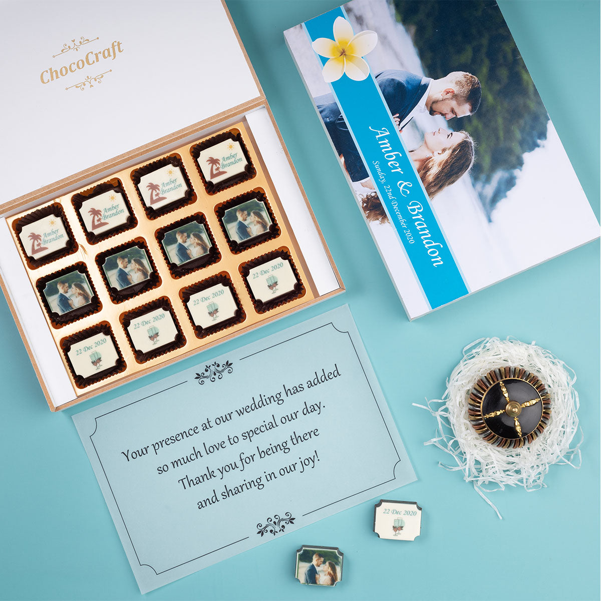 Sweeten your wedding celebrations with ChocoCraft chocolates.