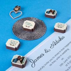 ChocoCraft chocolates: Announce your love story with photo and names.