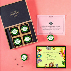 ChocoCraft chocolates: A unique way to invite your guests.