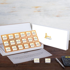 Corporate Gifts - 18 Chocolate Box - Wrapped Chocolates (Only Design)