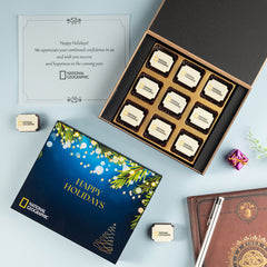 Corporate Holiday Gifts - 9 Chocolate Box (Sample)