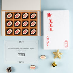 Corporate Holiday Gifts - 12 Chocolate Box (Minimum 20 Boxes)