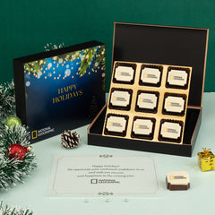 Corporate Holiday Gifts - 9 Chocolate Box (Sample)