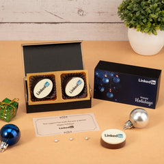 Corporate Holiday Gifts  - 2 Chocolate Box (Minimum 20 Boxes)