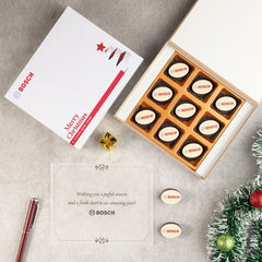 Corporate Holiday Gifts - 9 Chocolate Box (Sample)