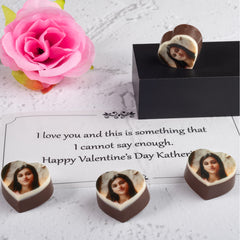 Show your heart with ChocoCraft’s chocolate featuring your photo and name.