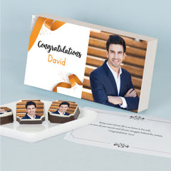 Congratulate them in the sweetest way with ChocoCraft’s chocolate, personalized with your photo and name.