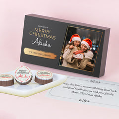 Personalized chocolates by ChocoCraft – a thoughtful Christmas gift idea.