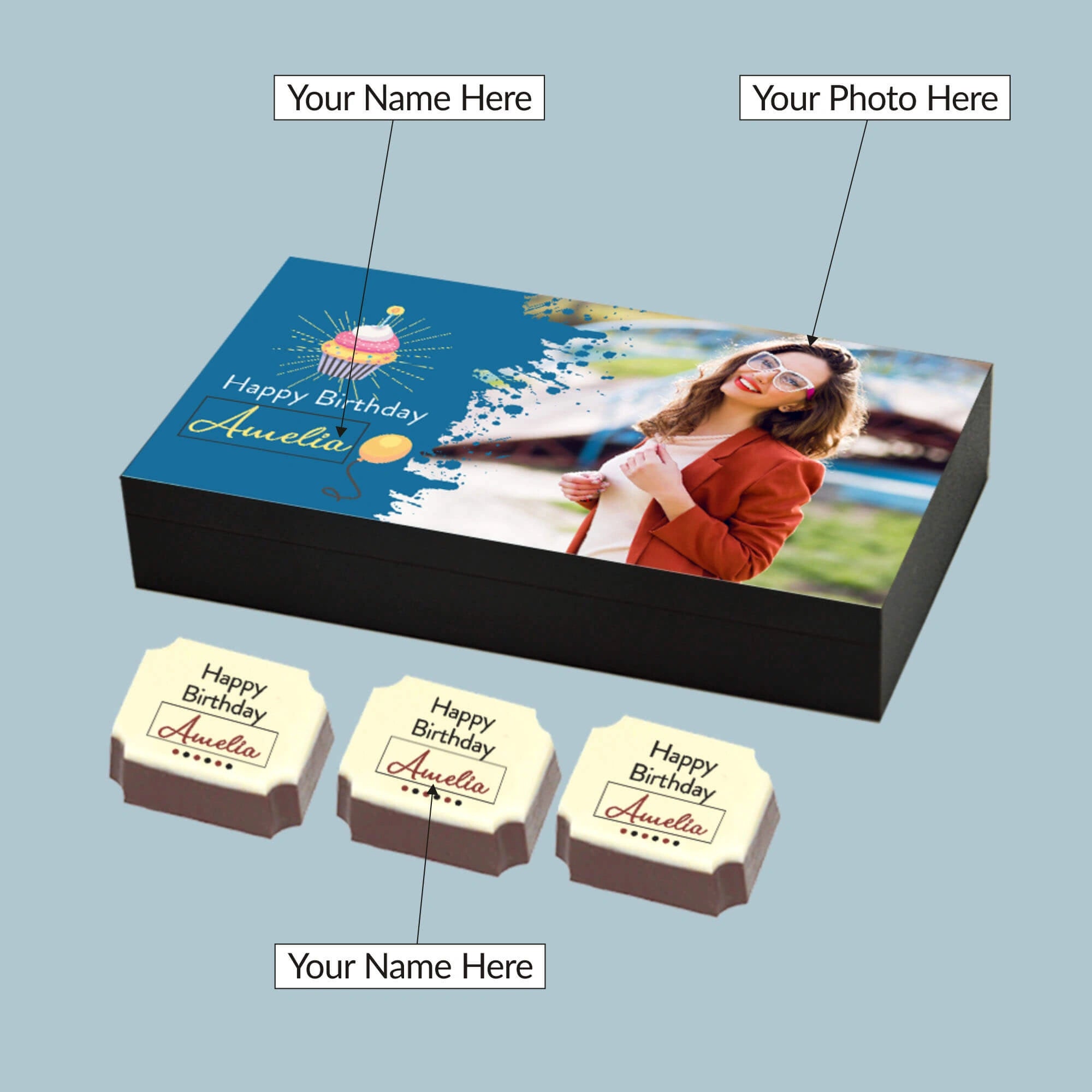 ChocoCraft birthday chocolate gift concept