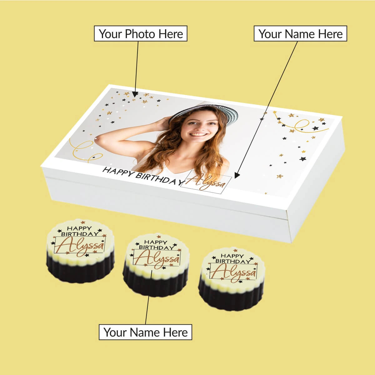 Birthday gift delivery of ChocoCraft chocolate box