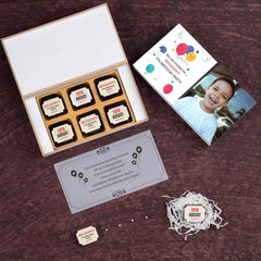 birthday invite with photo print and custom message