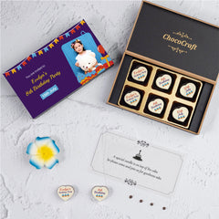 birthday party invitation chocolate sample