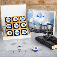 9-piece inauguration chocolate box with branded logos
