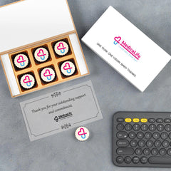 Branded chocolate snippet with logo clarity