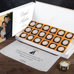 Budget-friendly chocolate box for anniversary favors