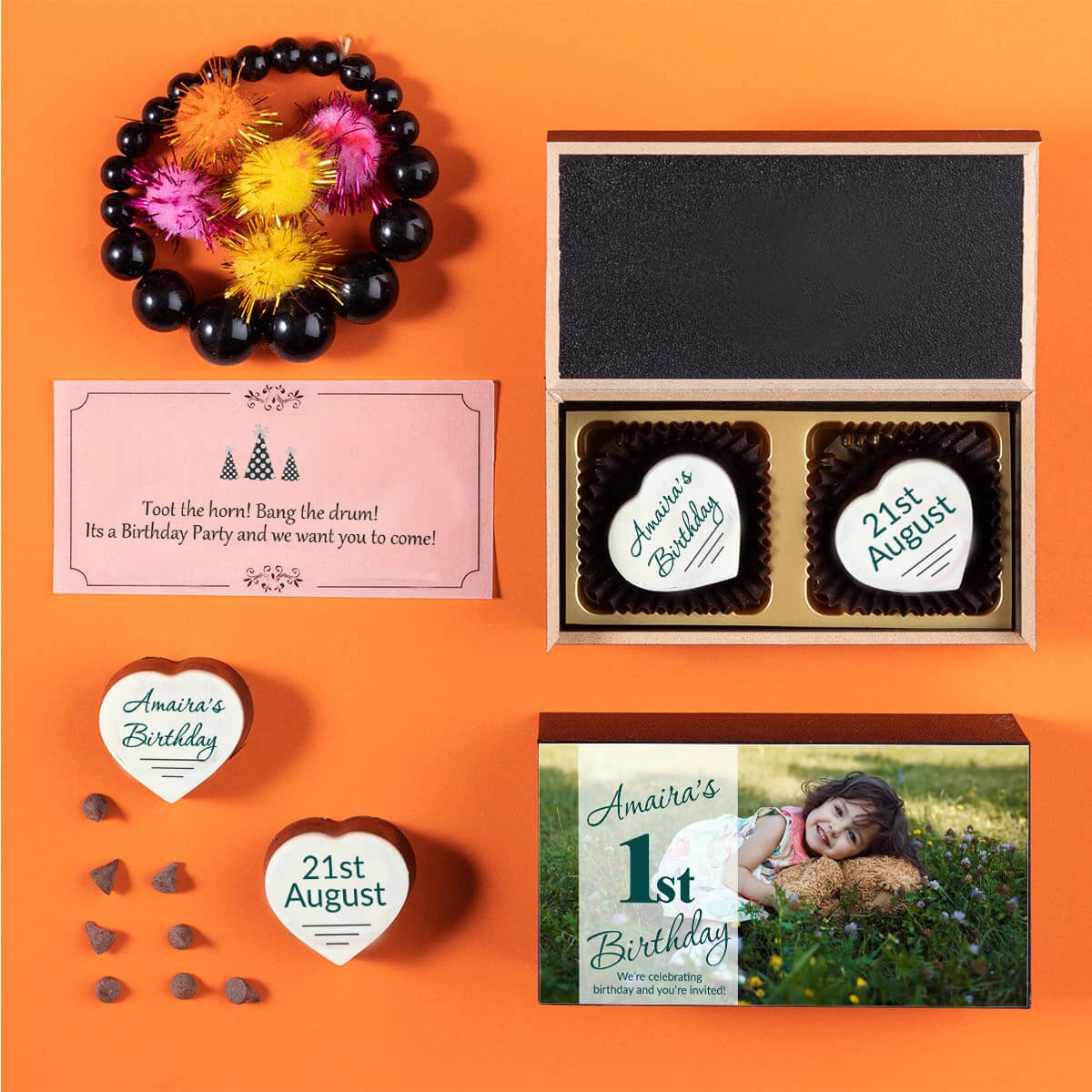 chocolate birthday party invitation design sample