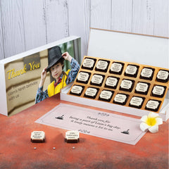 Chocolate gift box for personalised birthday favours					
