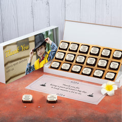 chocolate invitation box for elegant birthday event
