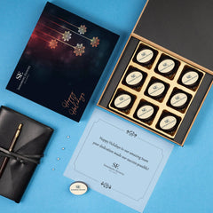 Holiday-themed packaging inspires standout company Christmas gift ideas for customers