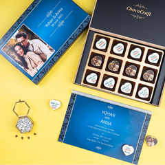 Preview of 12-piece box for creating wedding invitations online