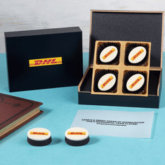 Custom sample chocolate boxes 4 piece chocolate box by ChocoCraft