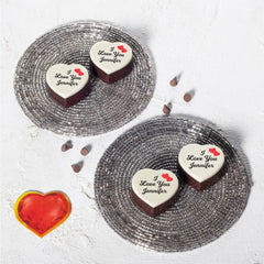 Cute custom gifts for girlfriend featuring a personalized chocolate box