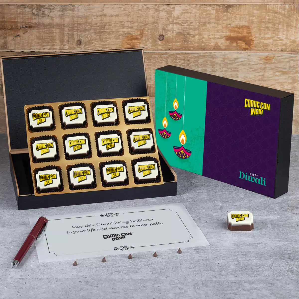 Diwali Corporate Gift Box with Logo Customization