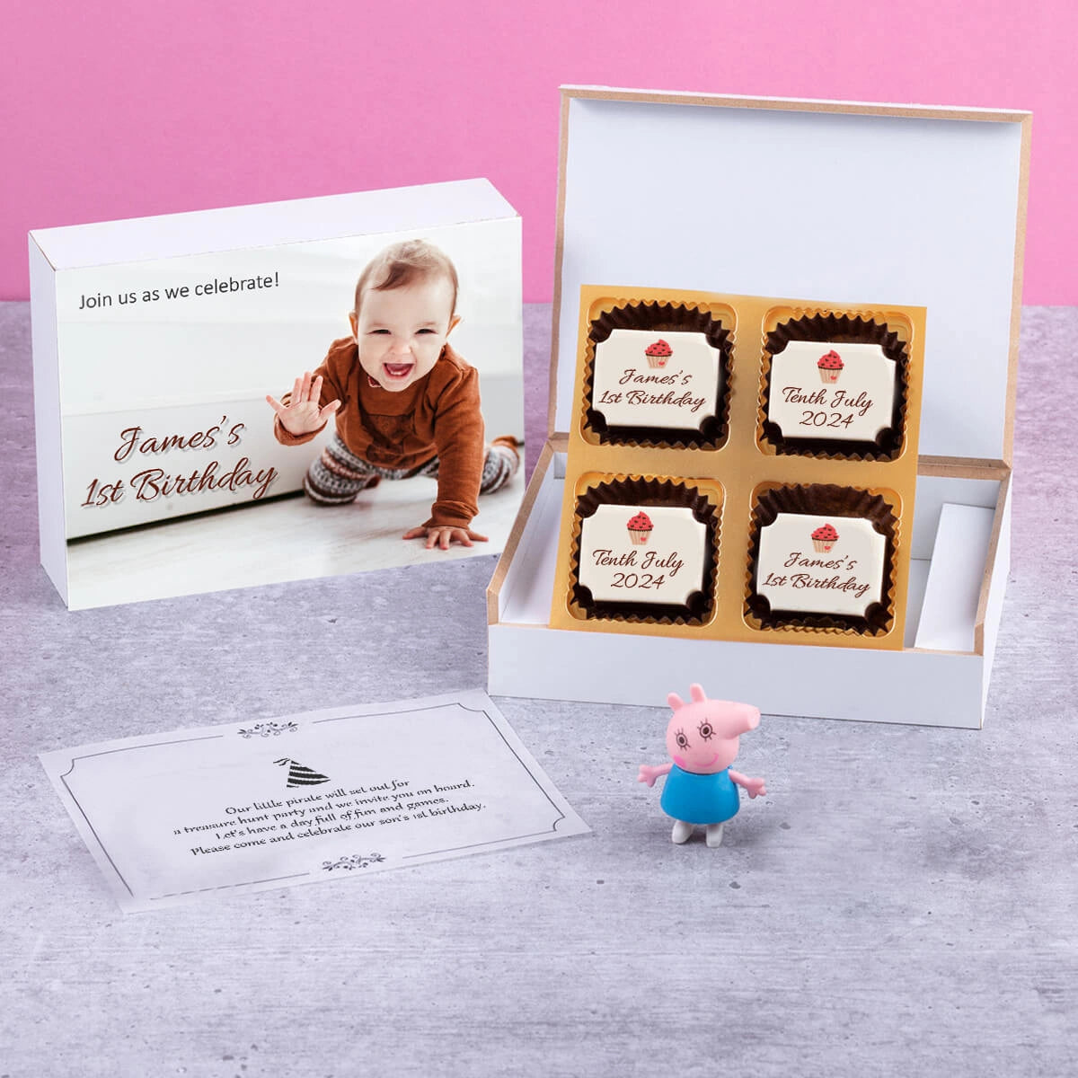 print my own birthday invitations with personalized chocolate box