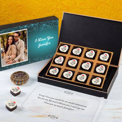 Unboxed personalized love gift with custom ink for girlfriend