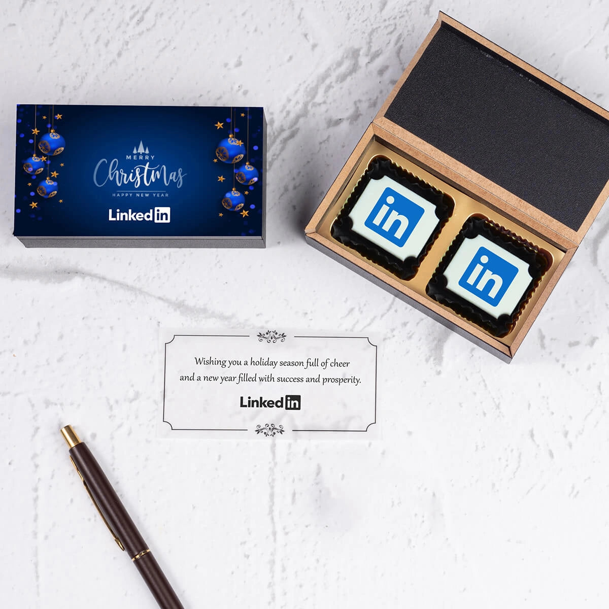 Unique Christmas chocolate gift box for employee gifting