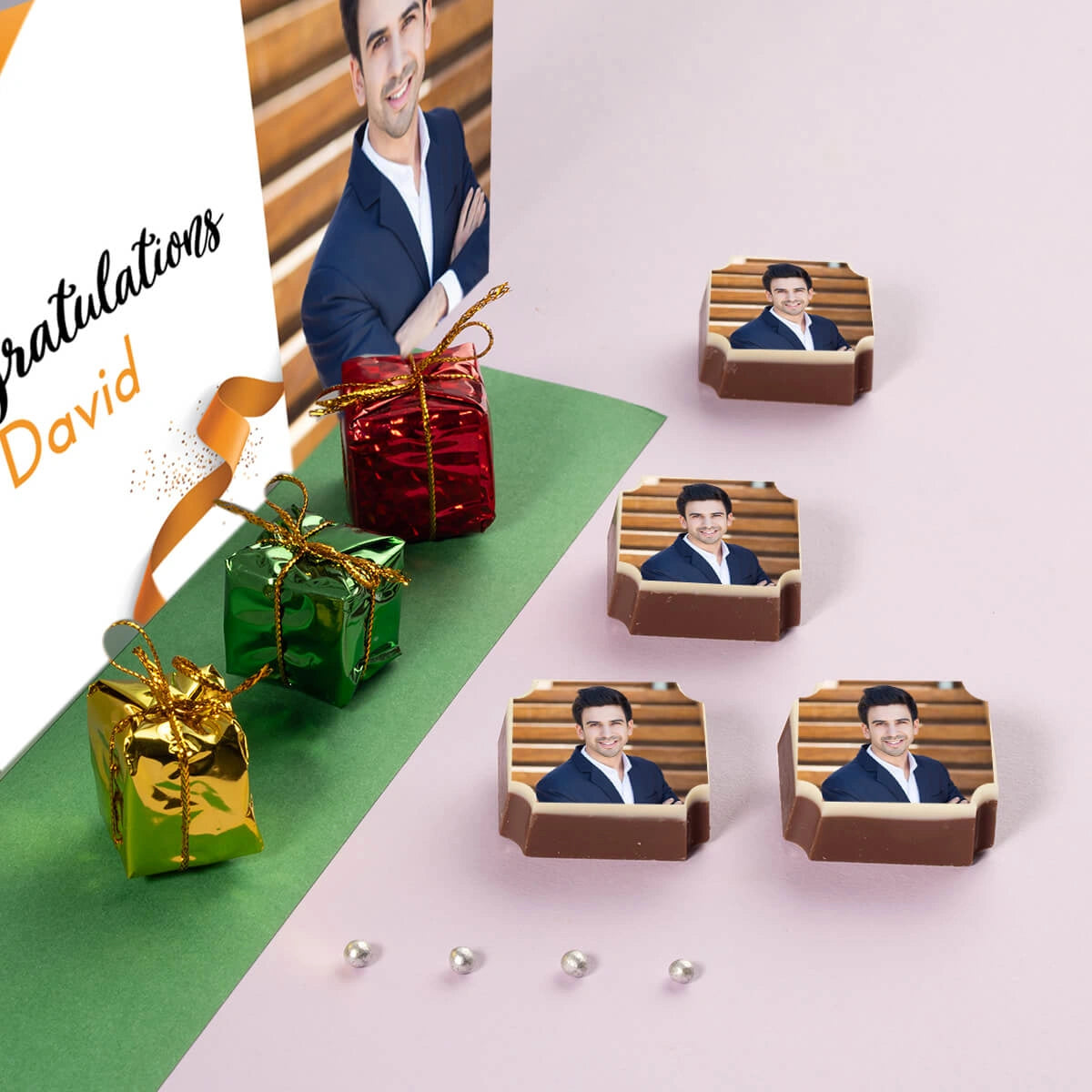 Unique congratulations gifts with custom photo		